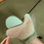 2-in-1 Cat Grooming Glove - Silicone Bristles for Efficient Shedding Control