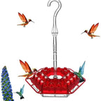 Ant-Proof Hummingbird Feeder with Hanging Perch for Outdoor Use