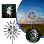 Anti-Rust Kinetic Metal Wind Spinner - Decorative Garden Windmill