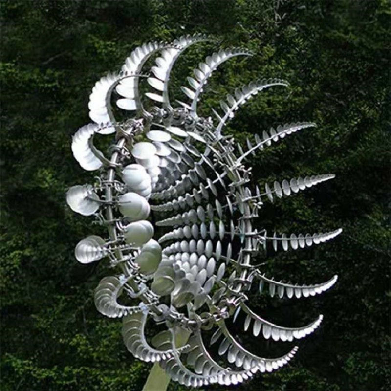 Anti-Rust Kinetic Metal Wind Spinner - Decorative Garden Windmill