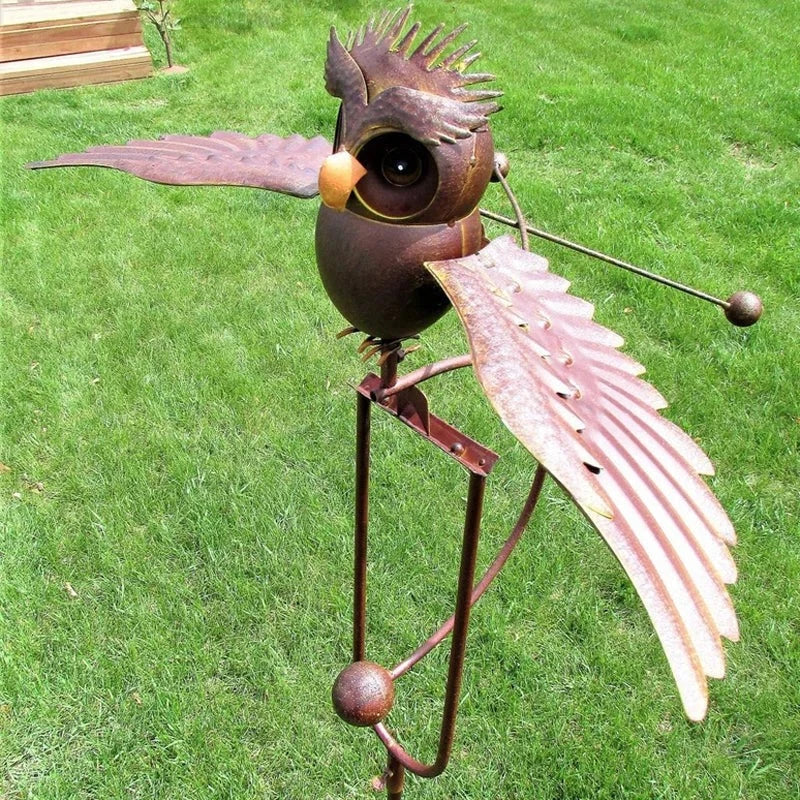 Bird Garden Art Metal Patio Decoration for Outdoor Spaces