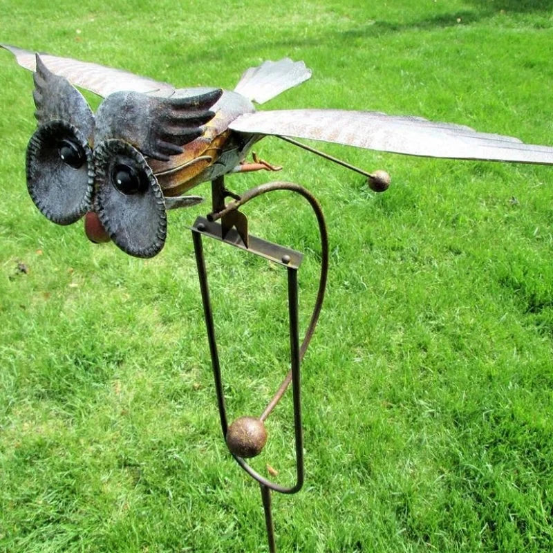 Bird Garden Art Metal Patio Decoration for Outdoor Spaces
