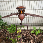 Bird Garden Art Metal Patio Decoration for Outdoor Spaces