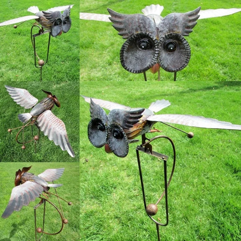 Bird Garden Art Metal Patio Decoration for Outdoor Spaces