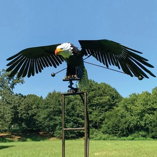 Bird Garden Art Metal Patio Decoration for Outdoor Spaces