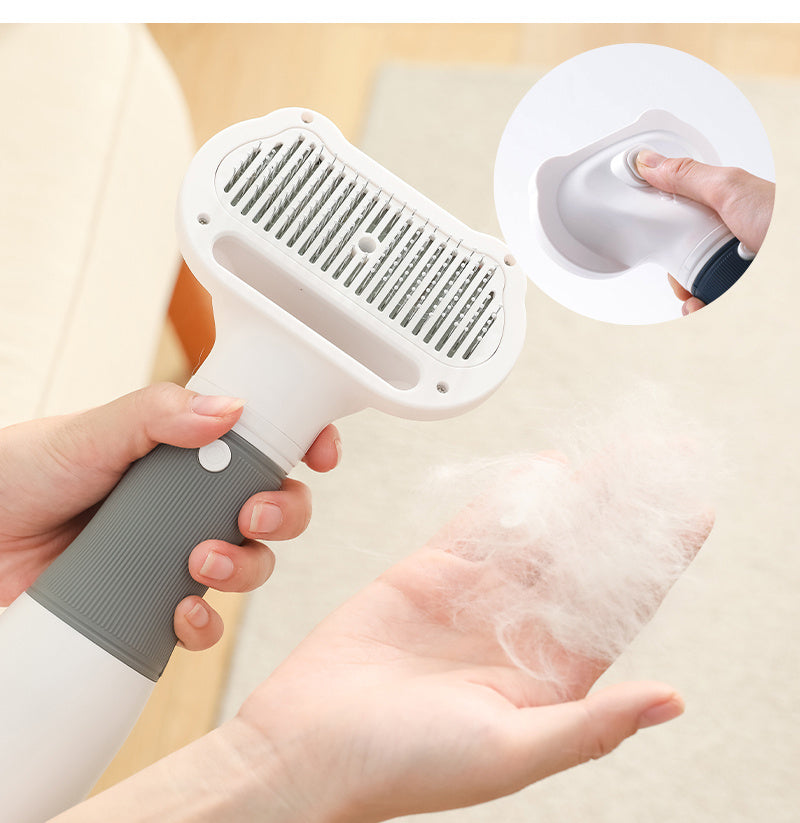 Dog Hair Dryer and Grooming Brush Combo - 3-in-1 Pet Grooming Tool
