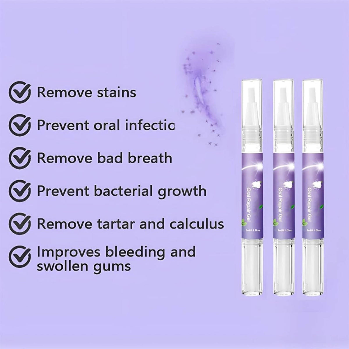 Dog Oral Repair Gel - 3 Pack - Dental Care for Dogs - Soothing Formula
