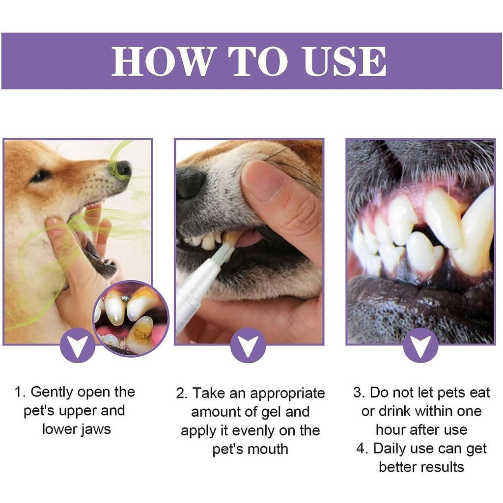 Dog Oral Repair Gel - 3 Pack - Dental Care for Dogs - Soothing Formula