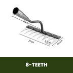 Durable Lawn Rake with Versatile Handle for Efficient Yard Cleanup