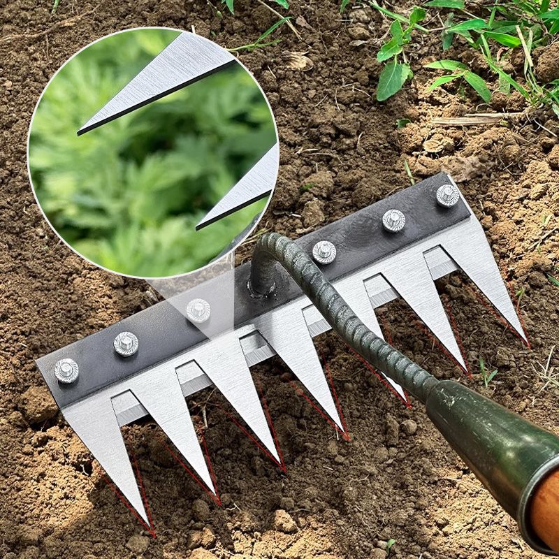 Durable Lawn Rake with Versatile Handle for Efficient Yard Cleanup