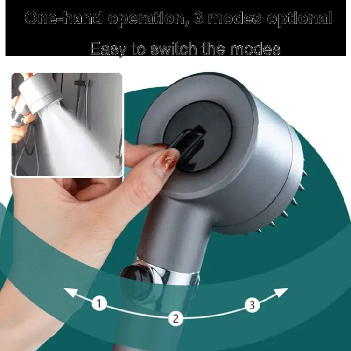 High Pressure Showerhead with Adjustable Spray Settings for Home Use