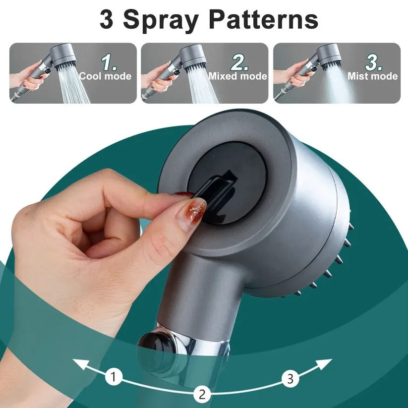 High Pressure Showerhead with Adjustable Spray Settings for Home Use