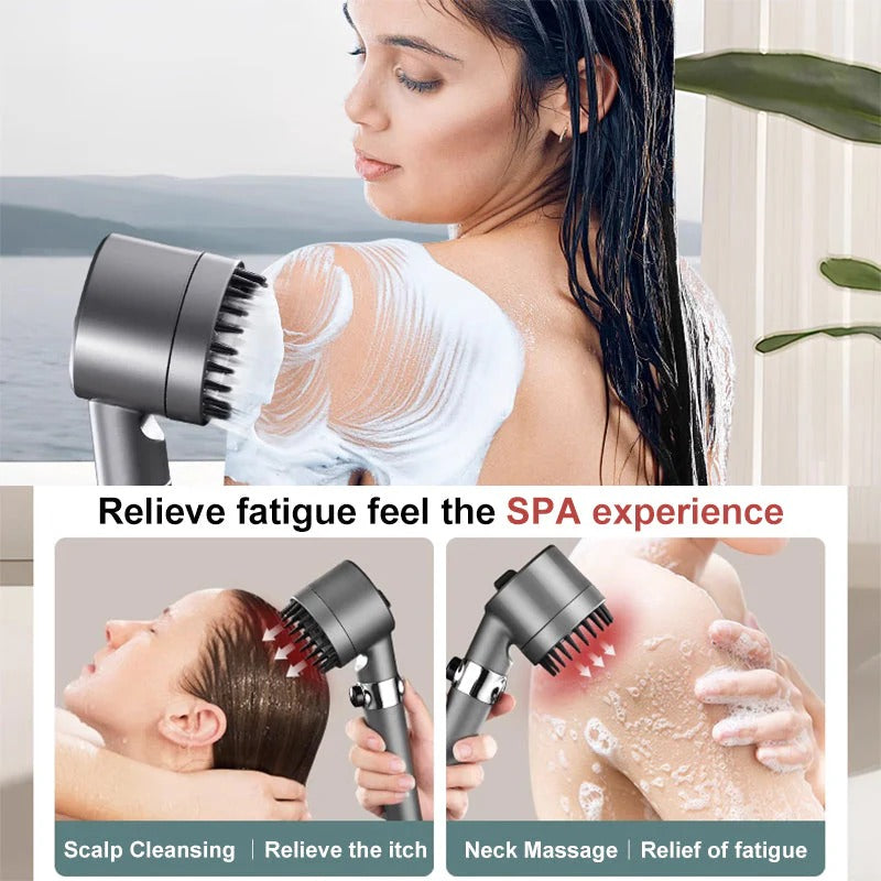 High Pressure Showerhead with Adjustable Spray Settings for Home Use