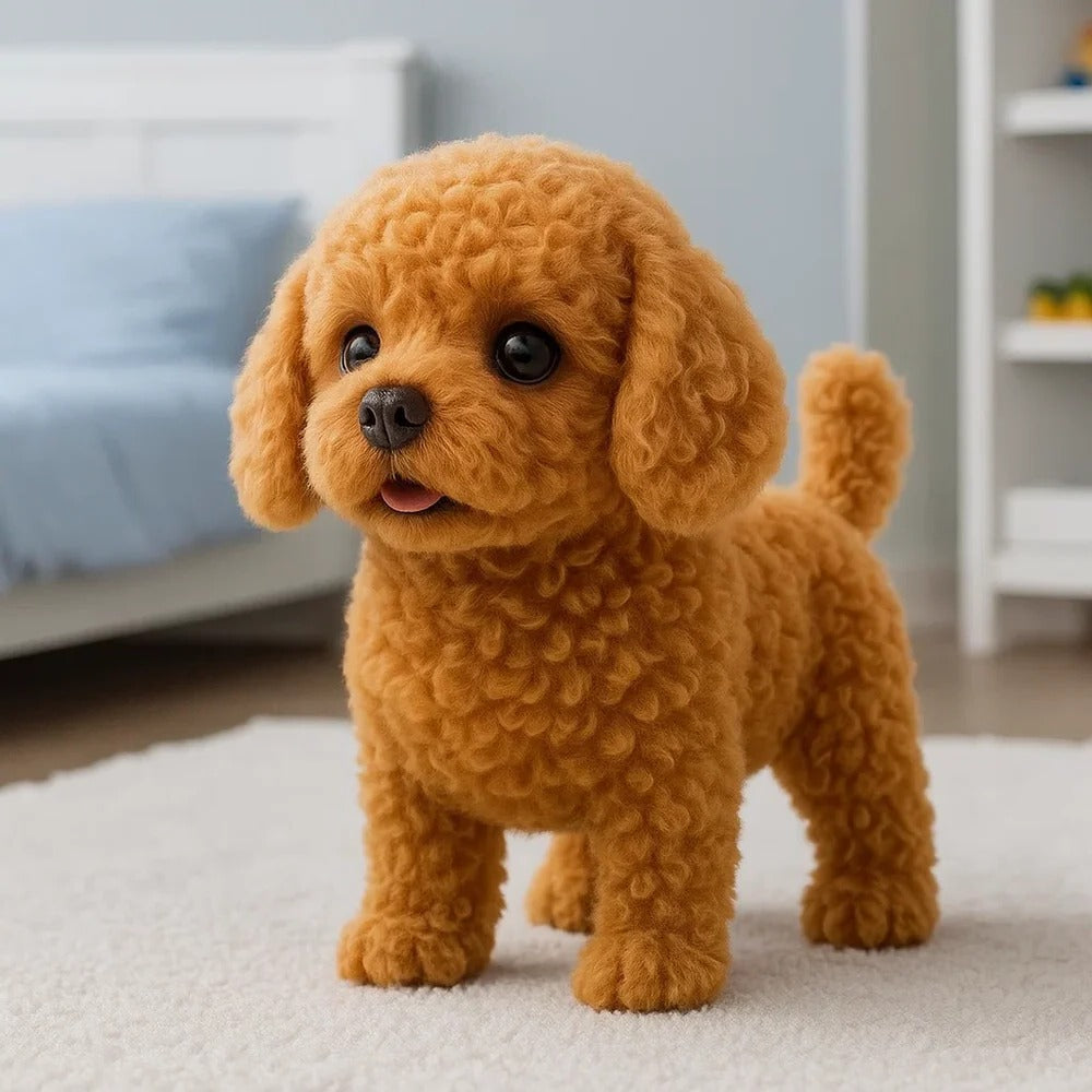 Interactive Plush Puppy Toy - Realistic Design for Play and Cuddling