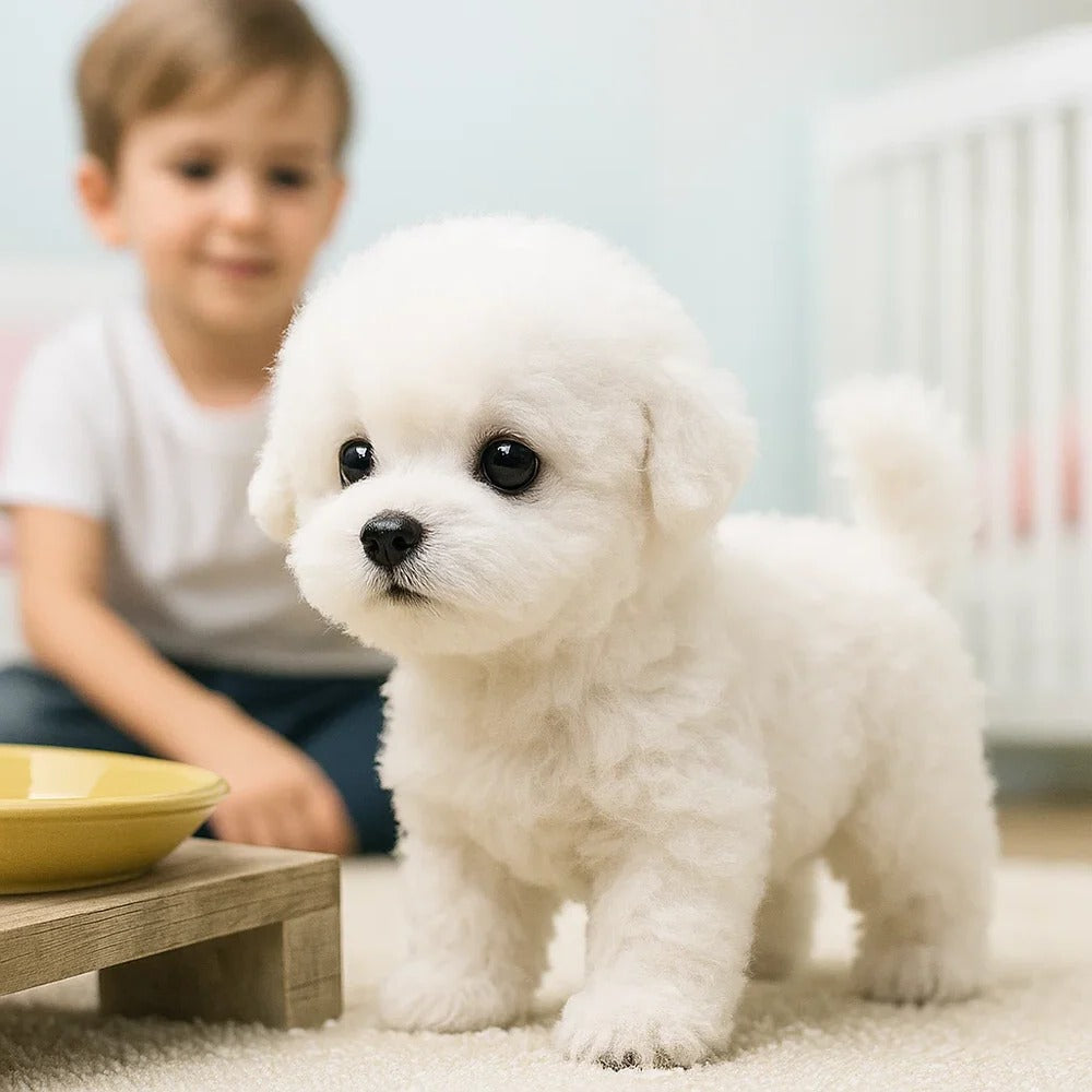 Interactive Plush Puppy Toy - Realistic Design for Play and Cuddling