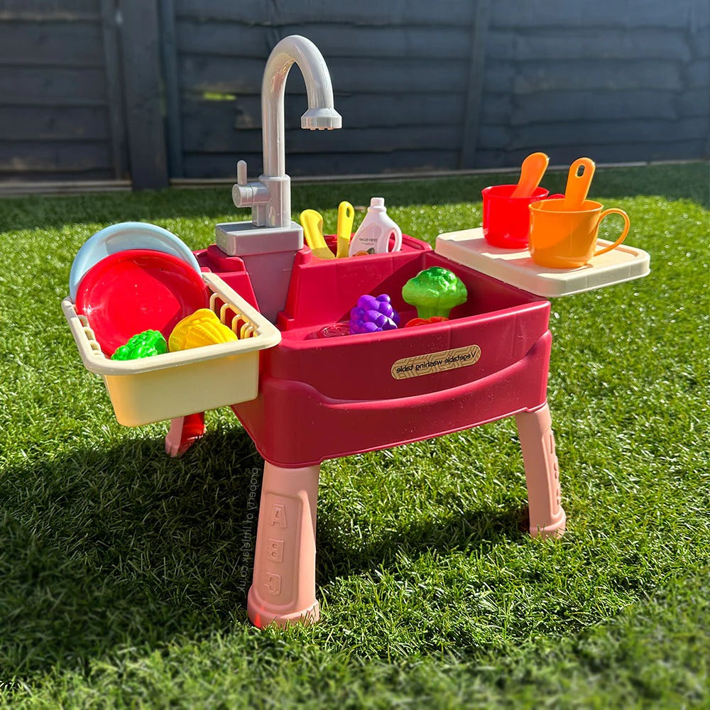 Kids Indoor Outdoor Standing Sink with Durable Design for Playtime Activities