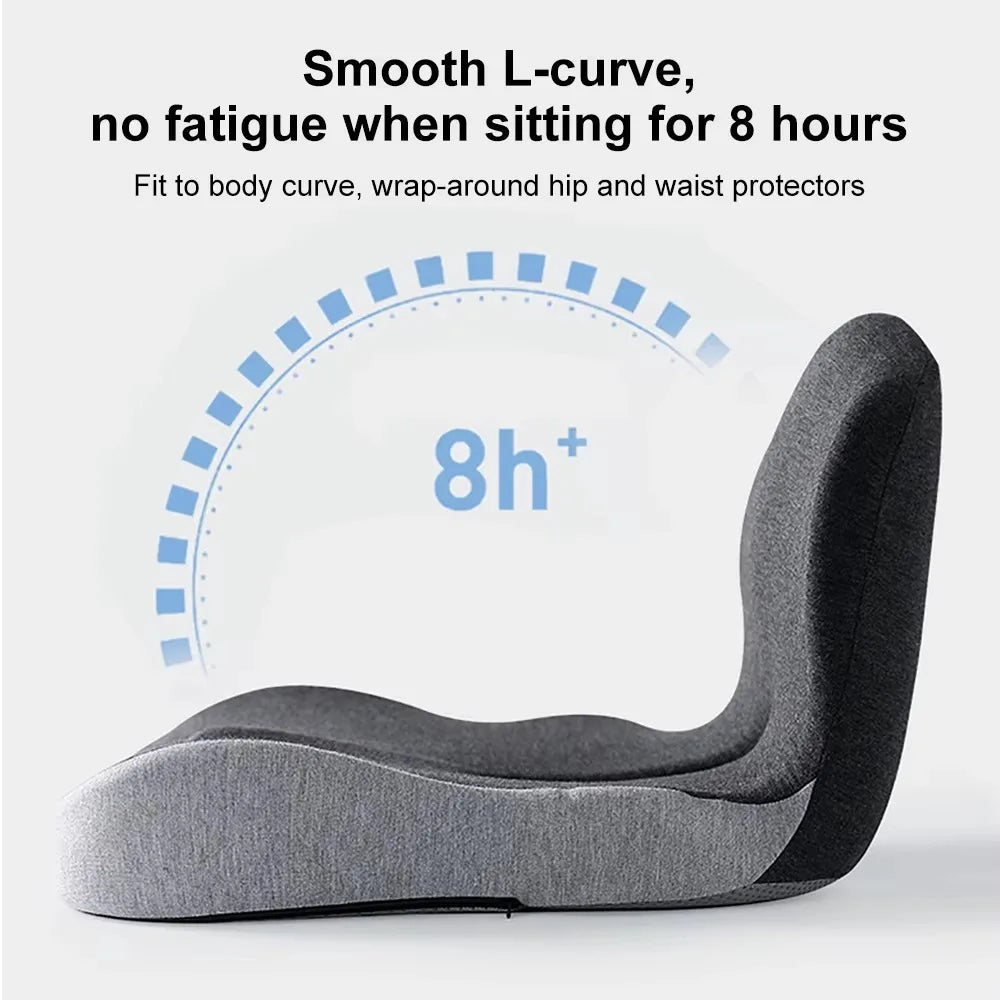 Memory Foam Lumbar Support Pillow for Office Chair and Car Seat