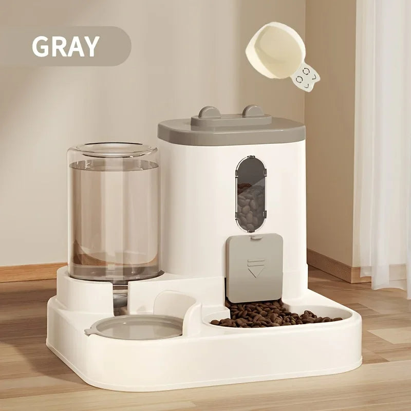 Pet Feeder and Water Dispenser for Dogs and Cats - Dual Function Design