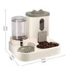 Pet Feeder and Water Dispenser for Dogs and Cats - Dual Function Design