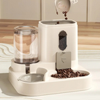 Pet Feeder and Water Dispenser for Dogs and Cats - Dual Function Design