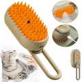 Pet Steam Grooming Brush - 3-in-1 Design for Efficient Pet Care