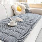 Plush Sofa Slipcover for Couch Protection - Soft Fabric, Modern Design