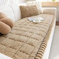Plush Sofa Slipcover for Couch Protection - Soft Fabric, Modern Design