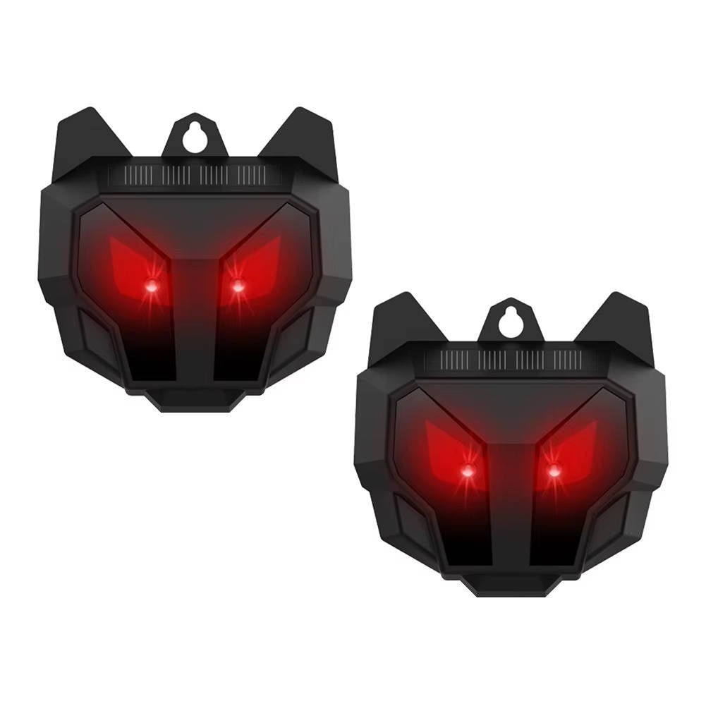 Solar Ultrasonic Animal Repellent - 2-Pack, Eco-Friendly Outdoor Deterrent