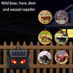 Solar Ultrasonic Animal Repellent - 2-Pack, Eco-Friendly Outdoor Deterrent