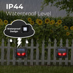 Solar Ultrasonic Animal Repellent - 2-Pack, Eco-Friendly Outdoor Deterrent