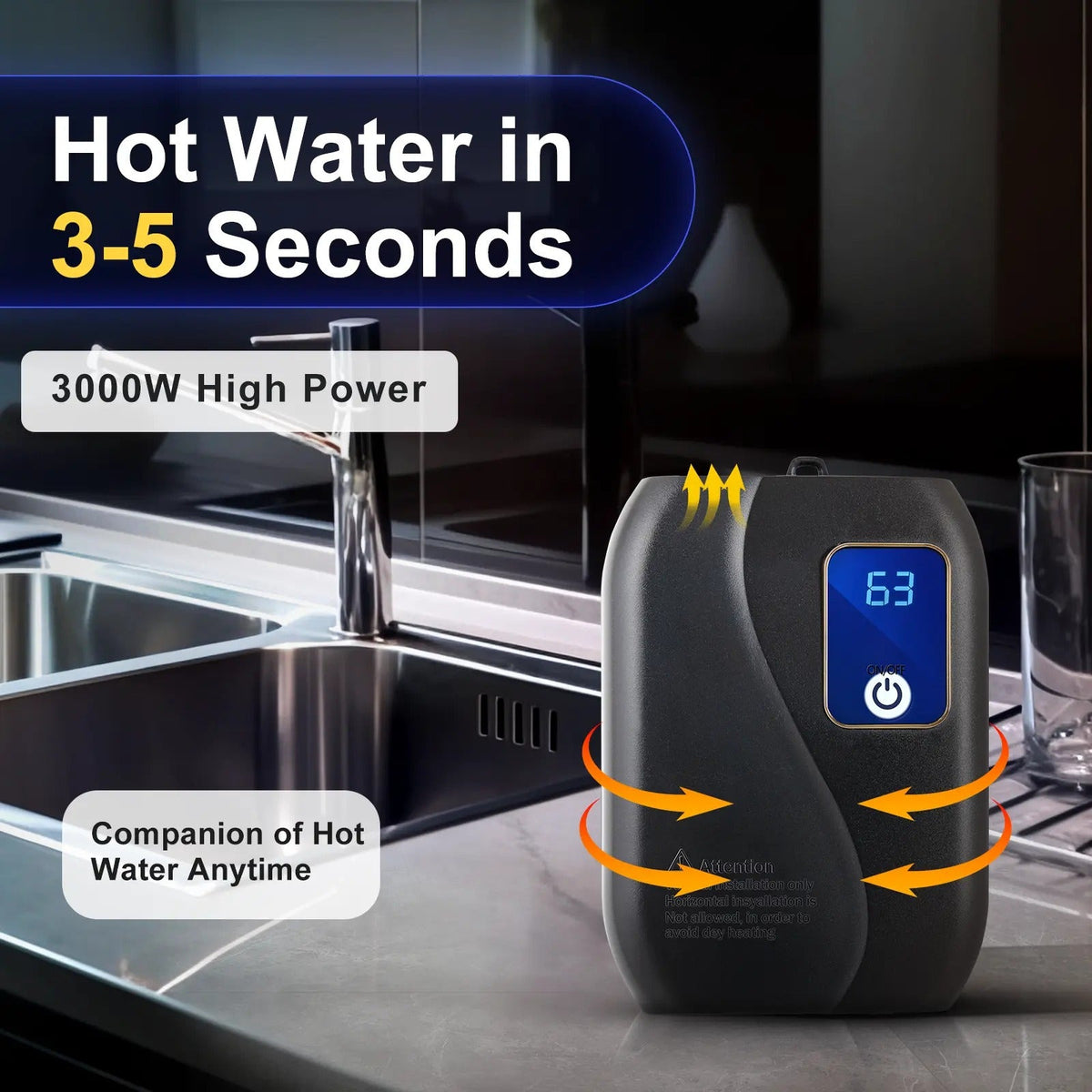 Tankless Instant Water Heater - Energy-Efficient Design for Home Use