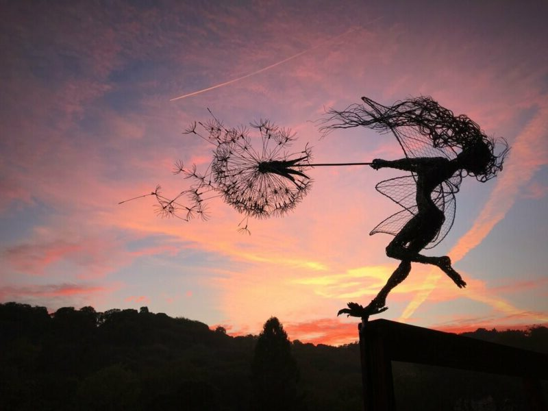 Whimsical Garden Decoration - Dancing Spirits - Outdoor Fairy Decor