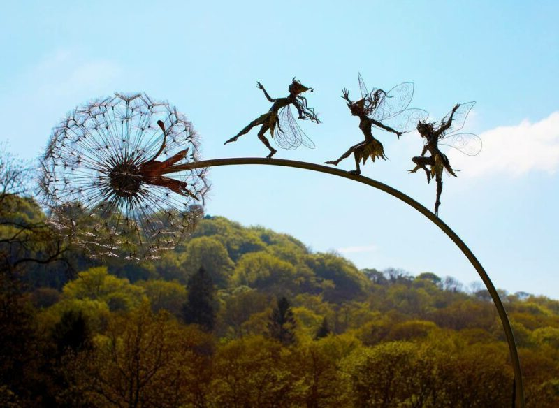 Whimsical Garden Decoration - Dancing Spirits - Outdoor Fairy Decor